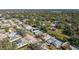 Aerial view showcasing the home's location in a residential neighborhood at 5687 Milton Ave, Sarasota, FL 34243