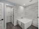 Spa-like bathroom with a freestanding soaking tub at 6207 93Rd Street E Cir, Bradenton, FL 34202