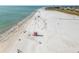 Aerial view of a beautiful beach with lifeguard at 624 Norsota Way, Sarasota, FL 34242