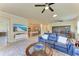 Open living area with views into the kitchen and dining area at 6512 Willowshire Way, Bradenton, FL 34212