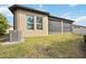 House exterior showcasing a screened patio and well-maintained lawn at 715 116Th Ne Ct, Bradenton, FL 34212