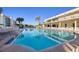 Refreshing community pool area with ample seating at 757 Beach Rd # 208, Sarasota, FL 34242