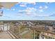 Enjoy expansive city and landscape views from this balcony at 800 N Tamiami Trl # 1502, Sarasota, FL 34236