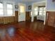 Living room with hardwood floors and exposed walls at 9 Plaza E St, Bradenton, FL 34208