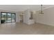 Dining area with wood-look floors and pool view at 9100 Yarberry St, Sarasota, FL 34240