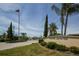 Entrance to Tidevue Estates with flag and signage at 1108 43Rd Avenue E Dr, Ellenton, FL 34222