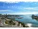 Panoramic aerial view of waterfront area and cityscape at 1111 N Gulfstream Ave # 14C, Sarasota, FL 34236