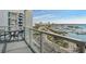 Spacious balcony overlooking marina and city views at 1111 N Gulfstream Ave # 14C, Sarasota, FL 34236