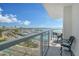 Relaxing balcony with city and water views at 1111 N Gulfstream Ave # 14C, Sarasota, FL 34236