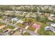 Aerial view of single-Gathering home with large backyard and neighborhood context at 121 Van Dyck Dr # Dr, Nokomis, FL 34275