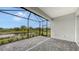 Screened patio overlooking a pond at 12649 Palatka Dr, Venice, FL 34293