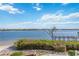 Stunning view of the water, featuring a dock and calm waters at 1280 Dolphin Bay Way # 202, Sarasota, FL 34242