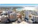 Wide aerial view of the building and its surroundings at 1350 Main St # 1302, Sarasota, FL 34236