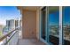 Private balcony offering city and water views at 1350 Main St # 1302, Sarasota, FL 34236