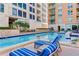 Inviting pool with blue tile accents at 1350 Main St # 1302, Sarasota, FL 34236