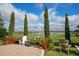 Enjoy breathtaking views of the golf course from this relaxing patio area at 13947 Messina Loop, Bradenton, FL 34211