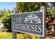 The Treehouses community sign, welcoming residents and guests at 1423 Landings Pl # 59, Sarasota, FL 34231