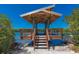 Elevated waterfront gazebo offering scenic views at 1423 Landings Pl # 59, Sarasota, FL 34231