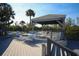 Relaxing community deck with gazebo and seating at 16 Tidy Island Blvd # 16, Bradenton, FL 34210