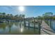 Community boat docks on calm waters at 1621 Clower Creek Dr # Tr173, Sarasota, FL 34231