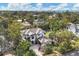 Aerial view of a house and neighborhood on a sunny day at 1718 Prospect St, Sarasota, FL 34239