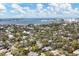 Wide aerial view of neighborhood and bay at 1718 Prospect St, Sarasota, FL 34239