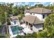 Aerial view of house with pool and patio area at 1718 Prospect St, Sarasota, FL 34239