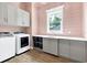 Clean laundry room featuring built-in cabinets and a farmhouse sink at 1718 Prospect St, Sarasota, FL 34239