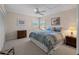 Bright bedroom with king-size bed and large closet at 1981 Bayshore Dr, Englewood, FL 34223