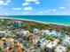 Beachfront home, aerial view; close to ocean at 221 Tenacity Ln, Sarasota, FL 34242