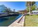 Private boat slips with covered dockage at 315 Palm Grove Ave, Englewood, FL 34223