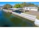 Covered boat dock and waterfront access at 315 Palm Grove Ave, Englewood, FL 34223