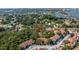 Aerial view of a condo community showing the property's location and surroundings at 3640 41St S Ln # F, St Petersburg, FL 33711