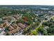 Aerial view highlighting the condo location within a residential community at 3640 41St S Ln # F, St Petersburg, FL 33711