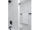 Clean bathroom with marble tile and a shower/tub combo at 3640 41St S Ln # F, St Petersburg, FL 33711