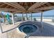 Community hot tub under a covered gazebo at 3640 41St S Ln # F, St Petersburg, FL 33711