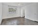 Bedroom with ensuite bathroom and polished concrete floors at 3904 Lakeside Rd # 174, Sarasota, FL 34232