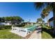 Community shuffleboard court with benches at 3904 Lakeside Rd # 174, Sarasota, FL 34232