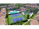 Community overview showing pool and tennis courts at 4250 Players Pl # 2625, Sarasota, FL 34238