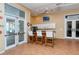 Small kitchenette in community room with bar seating at 4250 Players Pl # 2625, Sarasota, FL 34238