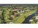 Aerial view of homes and golf course at 4402 Weybridge St # 95, Sarasota, FL 34235