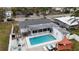 Aerial view of house with pool and backyard at 4609 19Th W St, Bradenton, FL 34207