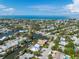 Aerial view of house and neighborhood, near the water at 505 69Th St, Holmes Beach, FL 34217