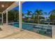 Relaxing pool area at night with ambient lighting at 505 69Th St, Holmes Beach, FL 34217