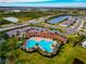 Community pool and recreation area with ample parking at 5216 Adega Way, Bradenton, FL 34211