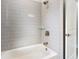 Bathroom with tub, shower, and tile at 5595 Delight Ave, North Port, FL 34288