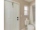 Clean bathroom with toilet and shower at 601 Lakescene Dr, Venice, FL 34293