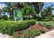 Attractive entrance to the Cedars East Tennis Resort Club at 630 Companion Way, Longboat Key, FL 34228