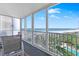 Spacious balcony with stunning ocean and beach views at 6300 Midnight Pass Rd # 810, Sarasota, FL 34242