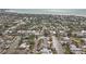 Aerial showcasing waterfront homes and canals at 633 Avenida De Mayo, Sarasota, FL 34242